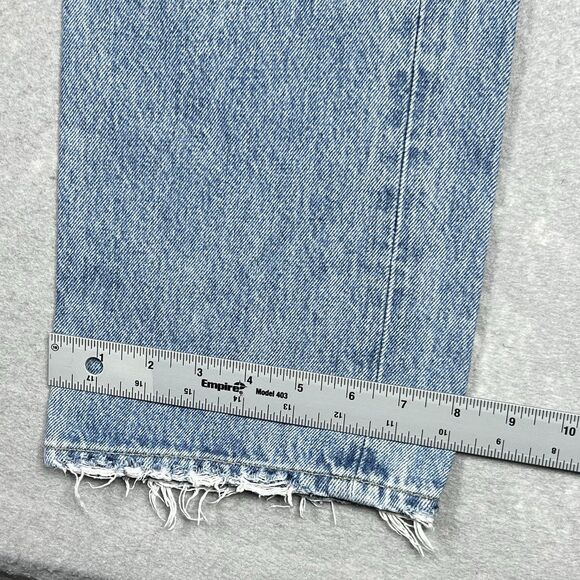 AGOLDE 90's Mid Rise Loose Fit Jeans Fall Out Size 27 Distressed Medium Wash - Picture 9 of 15
